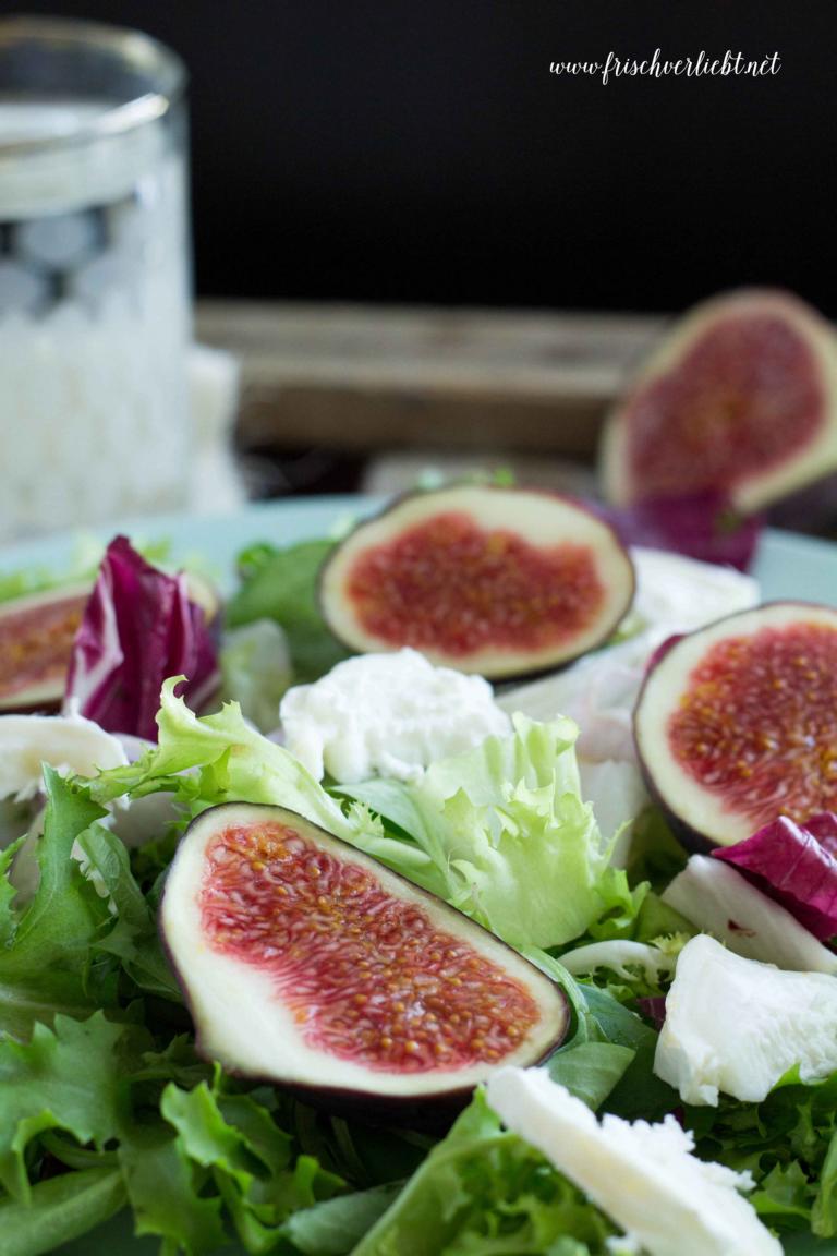 Frischer Salat mit Feigen und Ziegenkäse - Frisch Verliebt - mein Blog ...