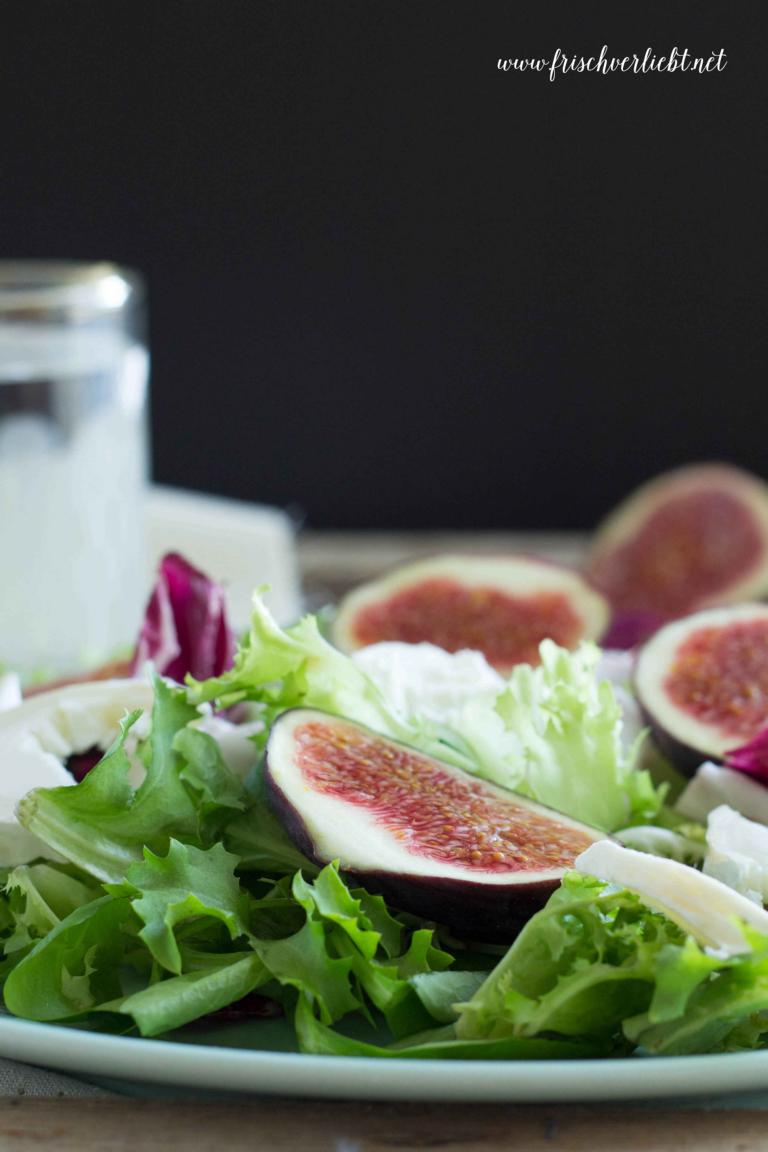 Frischer Salat mit Feigen und Ziegenkäse - Frisch Verliebt - mein Blog ...