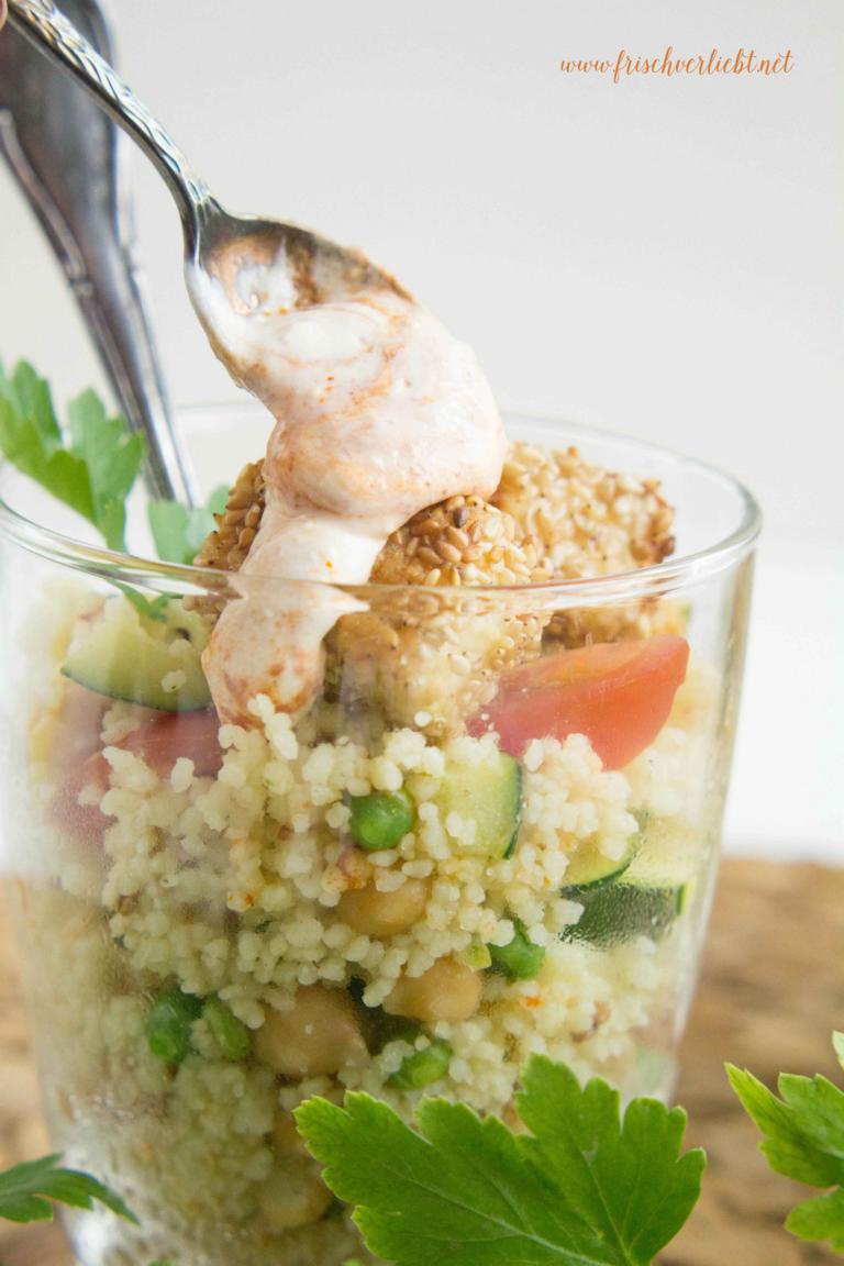 Couscous-Salat mit paniertem Sesam-Feta - Frisch Verliebt - mein Blog ...