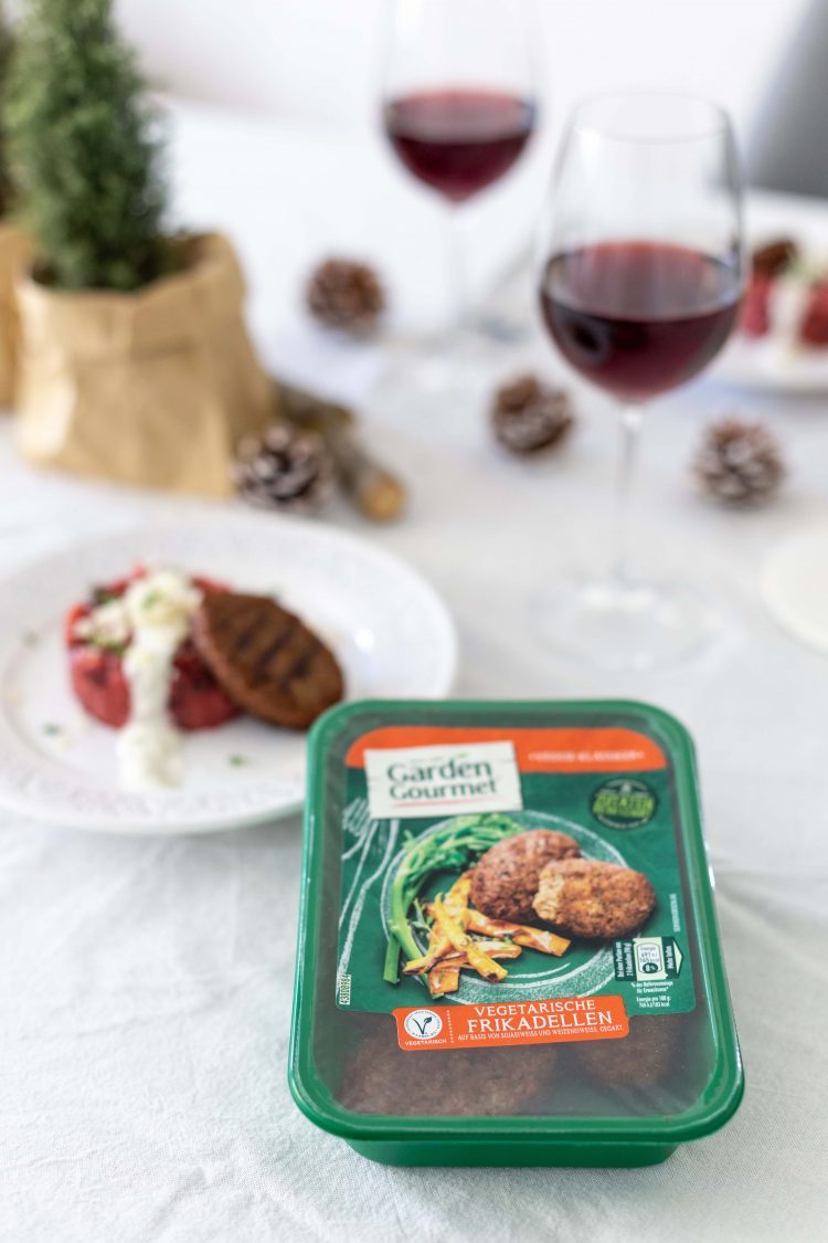 Rezept: Rote-Bete-Risotto + Ziegenfrischkäse &amp; vegetarischen Frikadellen